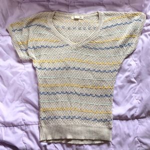 Cropped knit sweater